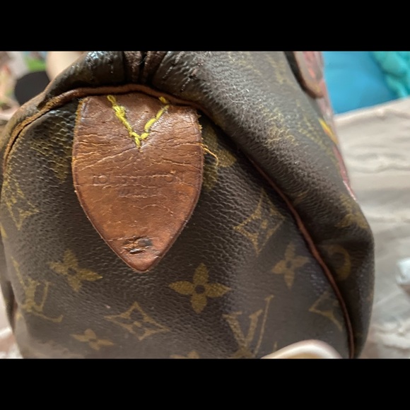 Custom painted Authentic Louis Vuitton Speedy Bag - Picture 5 of 15